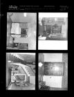 Photos from inside of a house (4 Negatives), undated [Sleeve 29, Folder b, Box 45]